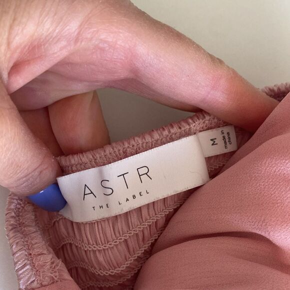 ASTR the Label Long Sleeve Empire Waist Mini Babydoll Dress Size Medium - Picture 15 of 16